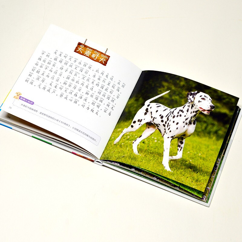 Dog Encyclopedia (1-Minute Children's Encyclopedia) Soft Pack Hardcover Audiobook Phonetic Version Popular Science Readings 3-6-8 Years Old Kindergarten Grade 1, 2, and 3