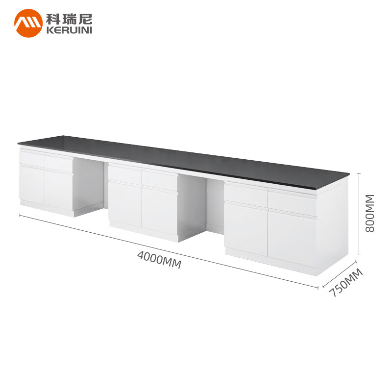 Corini all-steel experimental bench laboratory workbench 4000*750*800mm physical and chemical plate high temperature resistant acid and alkali testing operating table experimental table can be customized can be customized