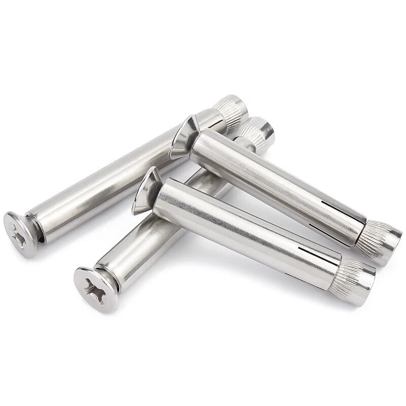 Jinchao national standard 304/201 stainless steel cross countersunk head internal expansion screw flat head bolt pull implosion MM6M8M10M12 M6*90 (2 pieces) national standard 304