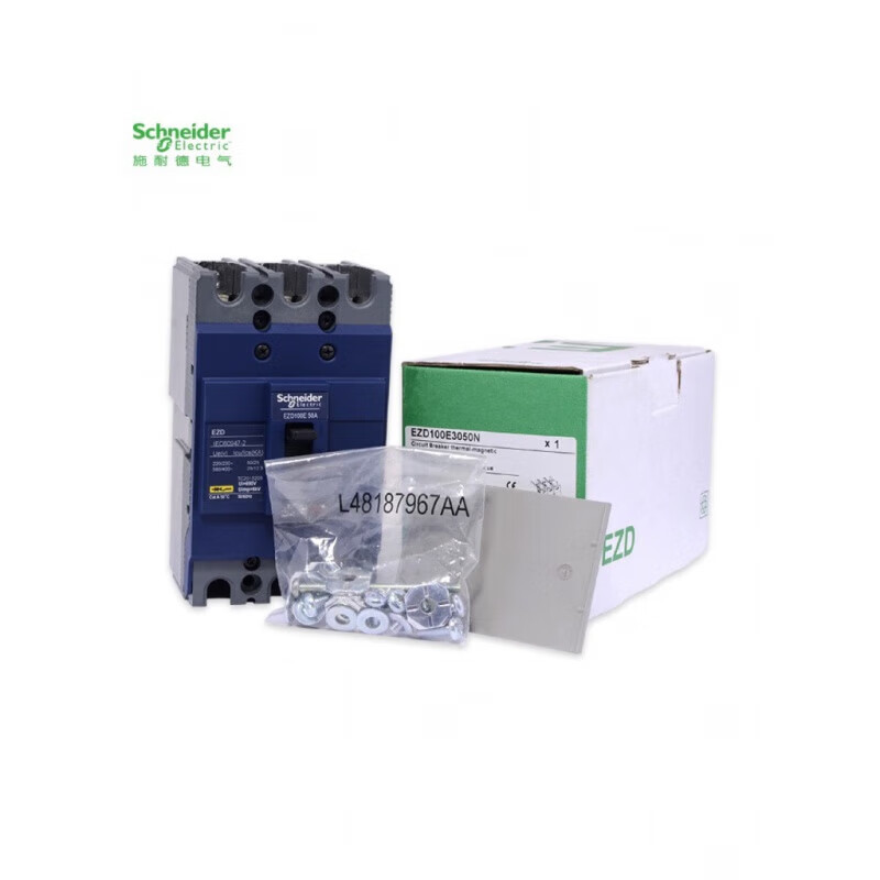 Schneider EZD plastic case circuit breaker total open high current 4P32A63A100A250A315A400A63A domestic replacement 3P 630A