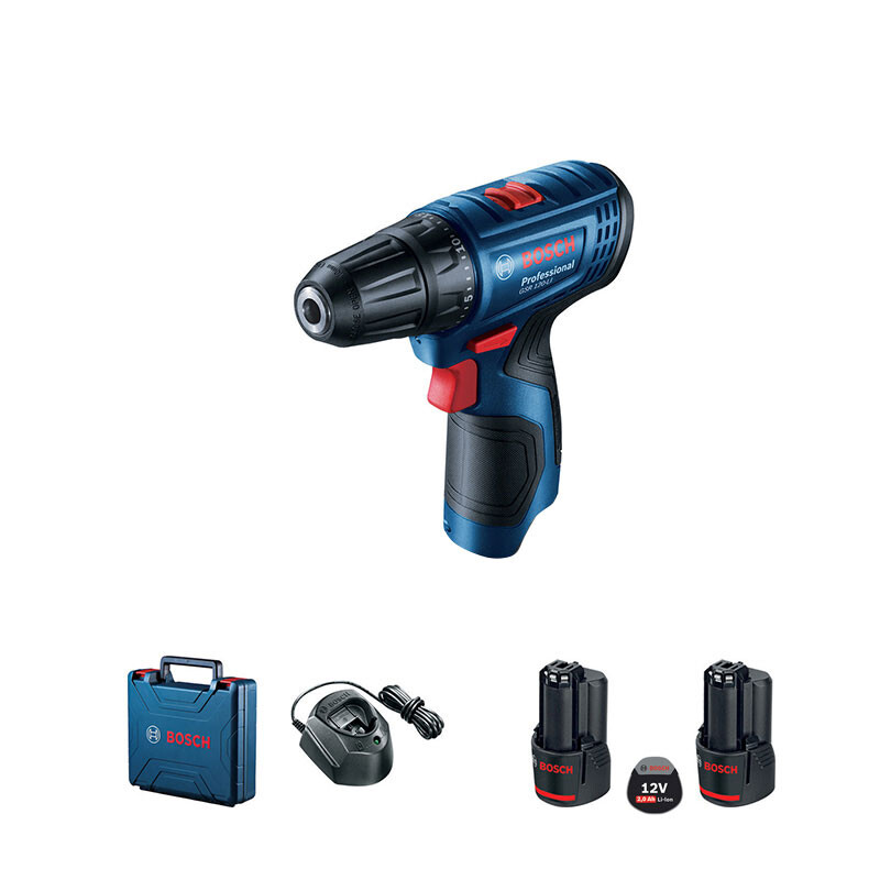 Bosch (BOSCH) screwdriver, electric drill, electric screwdriver for drilling and installation GSR120-LI 2.0Ah dual battery 12V lithium battery