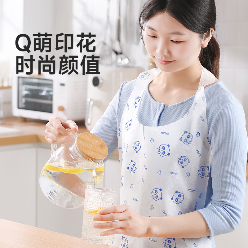 Meiya disposable aprons, 10-piece set, hot pot catering, waterproof and oil-proof bibs for adults and children.