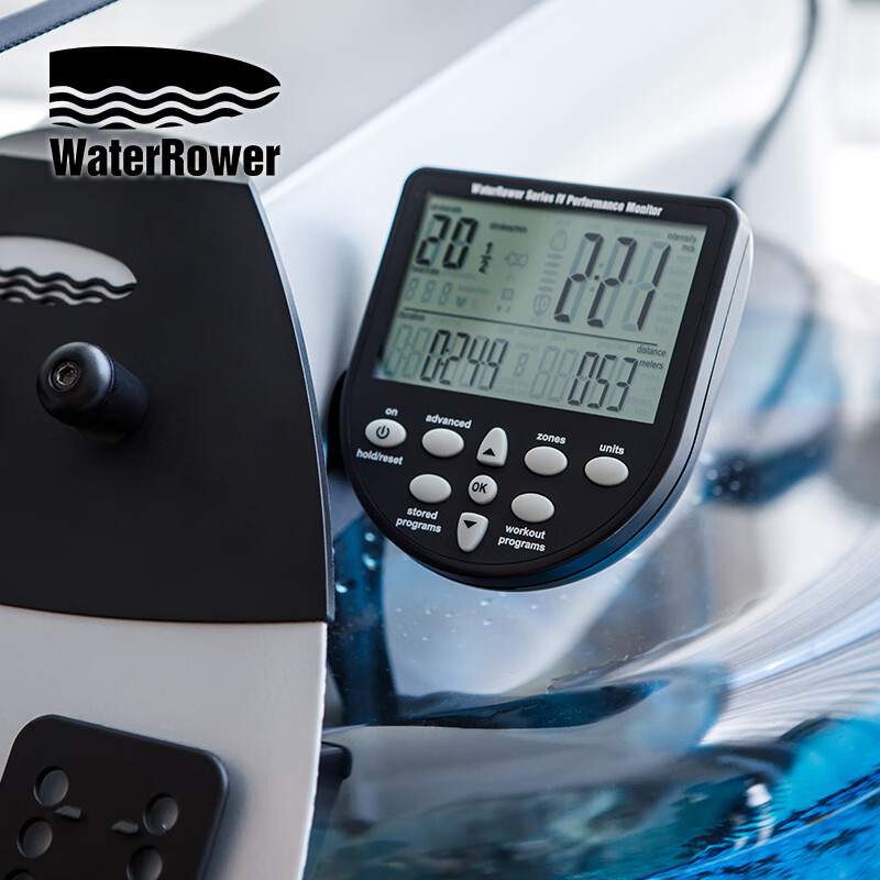 WaterRower imported from the United States, household commercial water resistance rowing machine, aerobic fitness equipment M1 high and low aluminum alloy M1 low silver white standard model