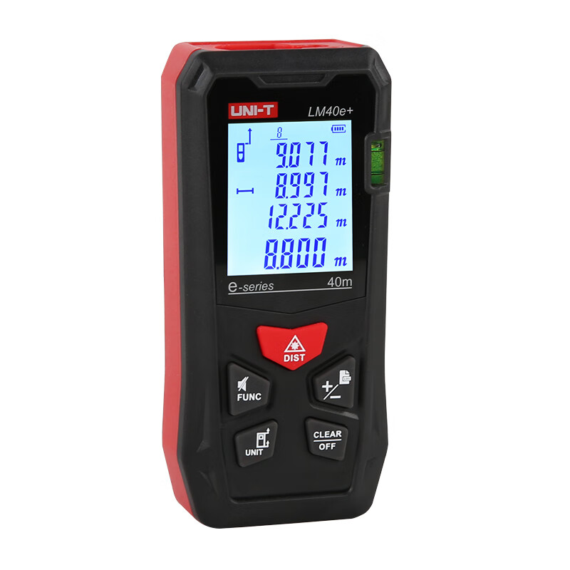 UNI-T 50-meter laser rangefinder high-precision infrared rangefinder indoor decoration measurement handheld rechargeable electronic ruler LM40e+ (economic model 40 meters)