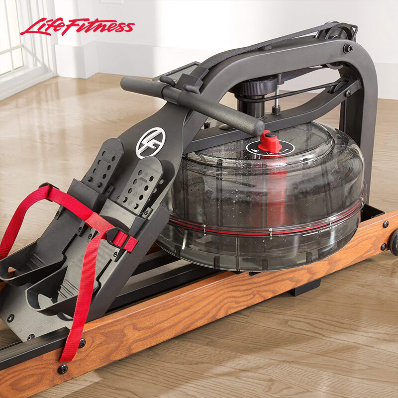 LIFEFITNESS rowing machine HX household water resistance solid wood rowing machine foldable aerobic fitness equipment imported solid wood color