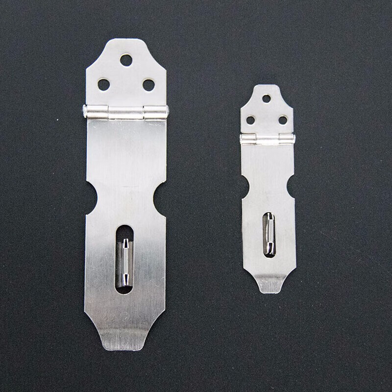 Jinguluo KCAA-561 stainless steel lock anti-theft door buckle door nose latch padlock hasp lock plate lock plate lock padlock (with screws) 5 inches (large size 1)