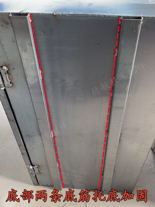 Semi-trailer large truck iron lock rod thickened tool box cuboid trailer universal rear ramp custom stainless steel 60cm*55cm*55cm