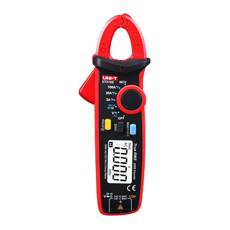 Uliide high-precision clamp meter UT210E mini digital clamp multimeter AC and DC ammeter clamp meter upgraded version UT210E (new frequency function)
