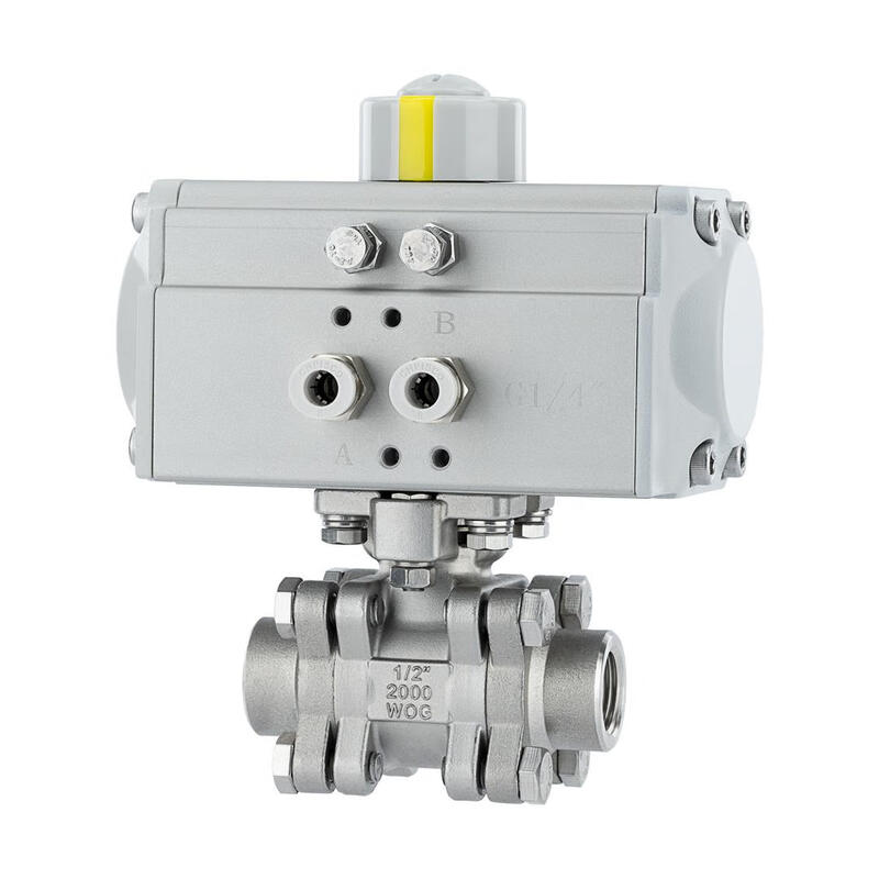 NANVA pneumatic stainless steel medium pressure internal thread ball valve 2000WOG PN63 Q611F-63P DN15-304