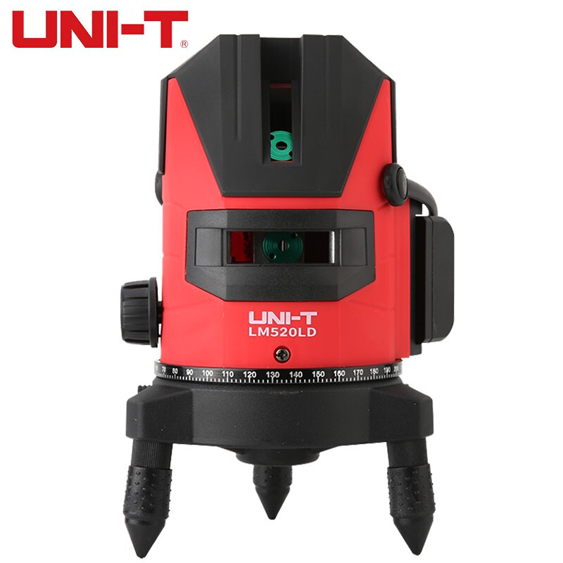 UNI-T level meter, green light laser automatic marking meter, strong light line marking meter, high-precision wall-mounted meter, electronic level ruler LM520LD touch-type green light two-line tape measure set
