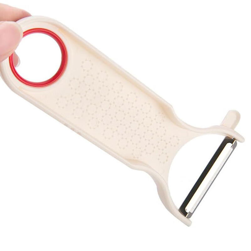 ECHO FRIENDS Japan imported stainless steel peeling knife kitchen potato peeling household multi-functional fruit plane peeling apple artifact white