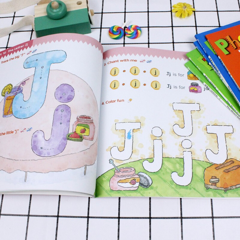 Malt Little Master Reading Pen Matching Book Phonics Kids Bangbang English Phonics Textbook English Learning Enlightenment 12 Volumes Foreign Language Graded Reading 3-8 Years Old Does Not Include Reading Pen Phonics Kids Bangbang English Phonics