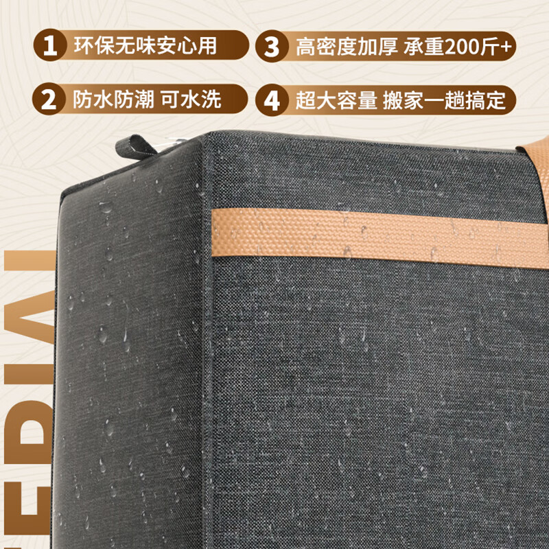 Shengni Shangpin Cation Moving Packing Bag Woven Bag Storage Luggage Express Bag 150L Gray 2 Pack