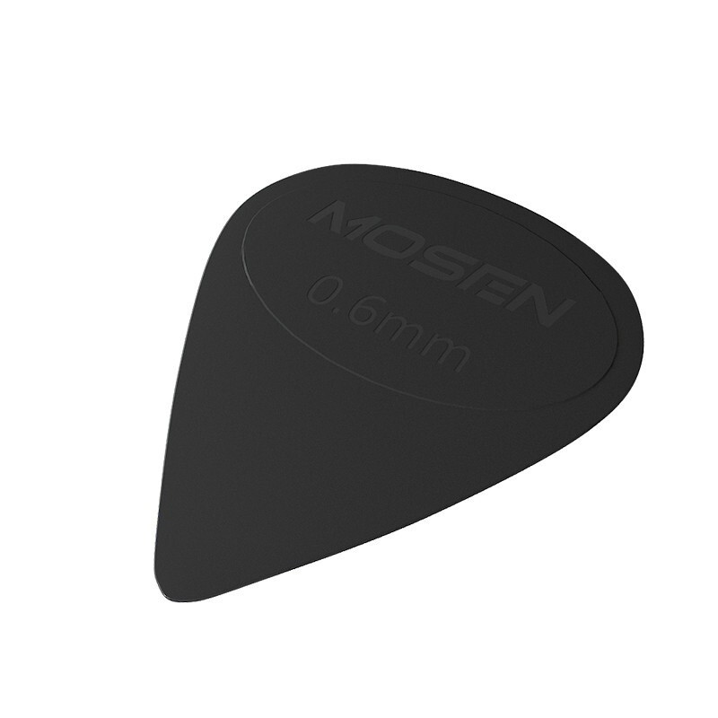 MOSEN B01 guitar picks, flexible matte black, standard thickness 0.6 mm, original picks, 10 pieces
