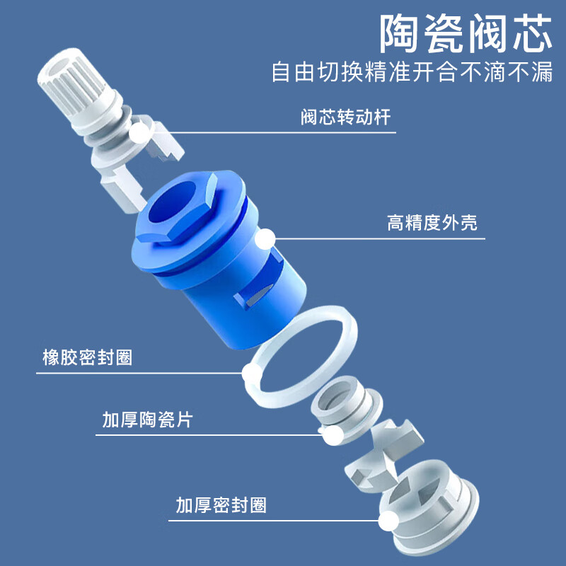 Kegoo Brass Mixing Valve Bathroom Shower Faucet Exposed Bathroom Shower Hot and Cold Switch Faucet K3014