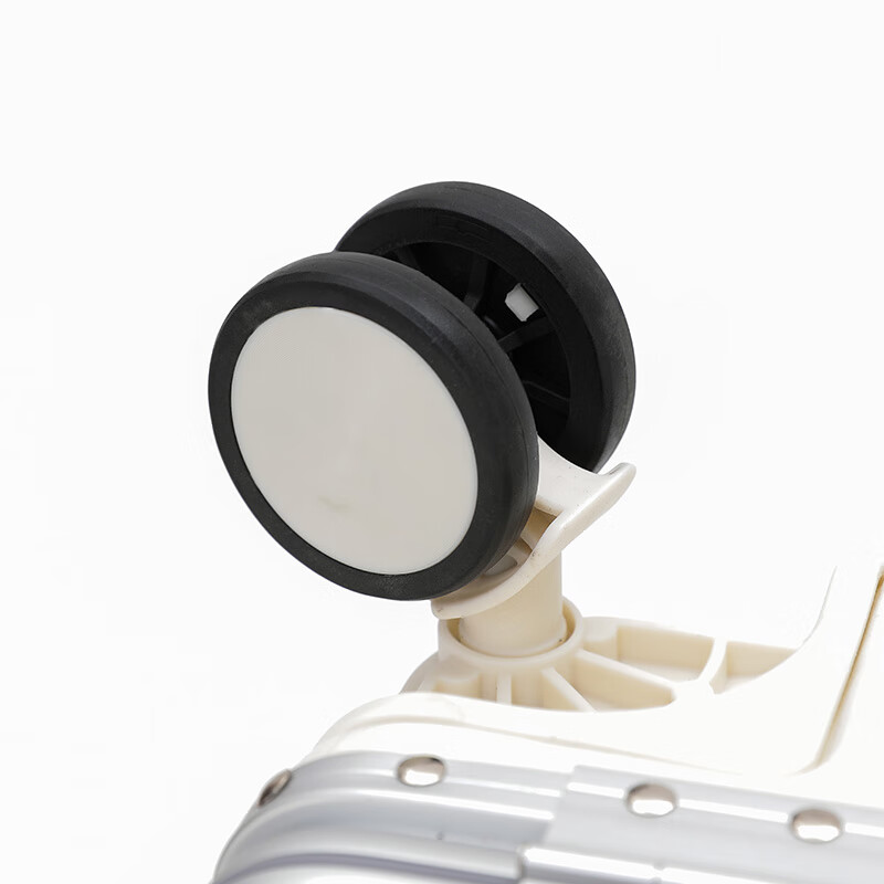 Zuo Ting multifunctional aluminum frame suitcase trolley case small portable boarding case high-value anti-collision and pressure-resistant suitcase smoke white 18 inches