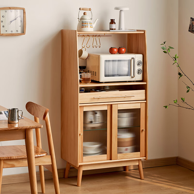 Xihao (XIHAO) sideboard solid wood tea cabinet dining table cabinet wall cabinet living room storage cabinet wall cabinet storage cabinet home wine cabinet solid wood color 70cm shipped ready-delivered to home