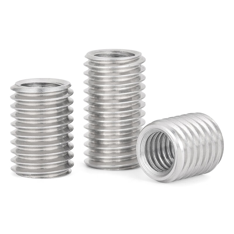 Jinggong (JINGGONG) 304 stainless steel internal and external thread nut, slotless thread conversion brace, screw thread sheath inner diameter M2-M12, slotless M20*M12-L25 (2 pieces)