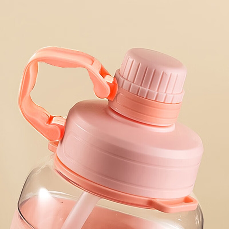 Zhenxi Water Cup Large Capacity Kettle Cup Dayton Cup Sports Water Bottle Fitness Water Cup Pier Ton Bucket Water Bottle Outdoor Plastic Cup Pink Creative Stand Cup 1000ml