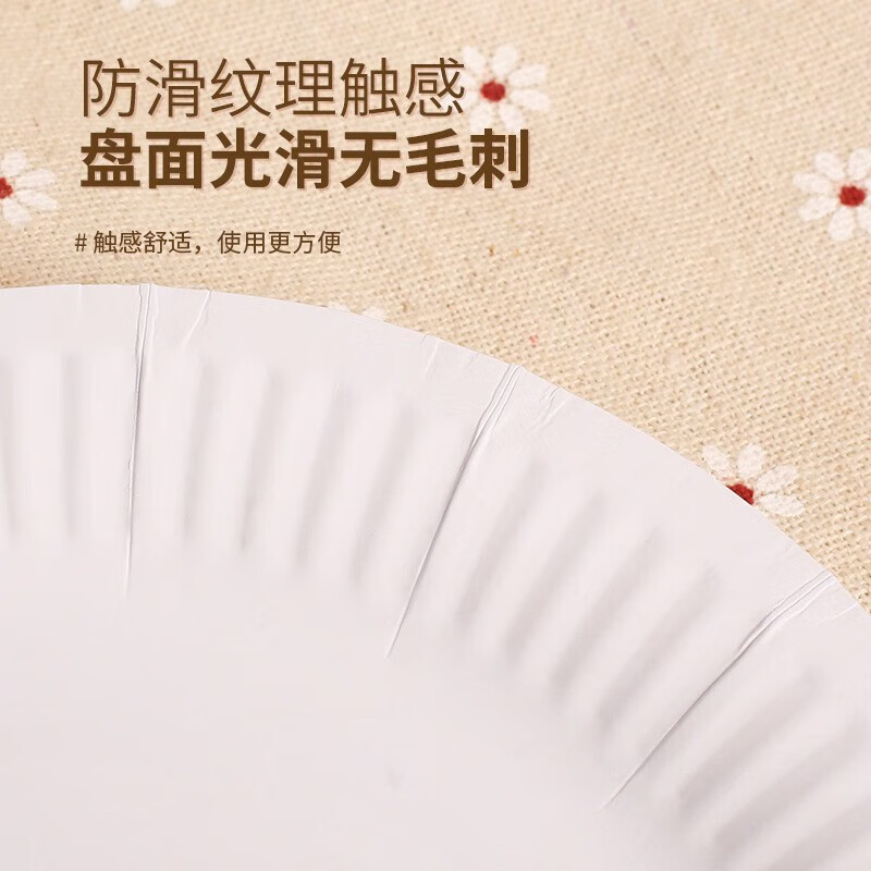 Bao Lanrui disposable paper plate painting paper plate diy painting handmade plate kindergarten creative graffiti plate cake fruit plate paper plate 6 inches about 15cm 100 pieces