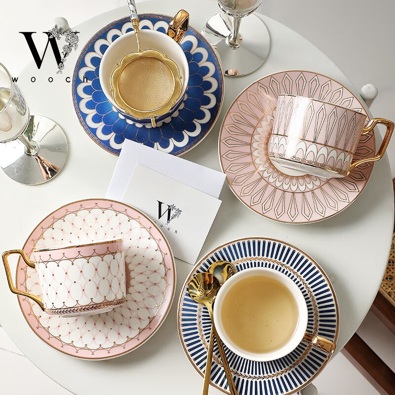 WOOCH light luxury ceramic coffee cup and saucer gift box set high-value gift box cup couple souvenir wedding birthday housewarming