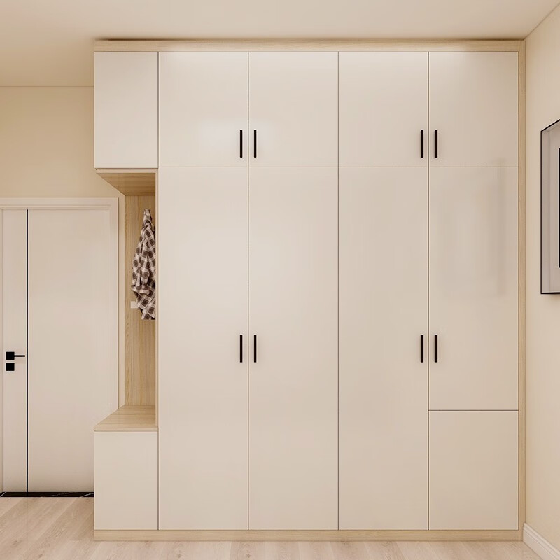 TUBAO TUBAO ecological board wardrobe 22 environmentally friendly easy-to-install custom wardrobe bedroom furniture set overall wardrobe customized 22 customized package (customized gold)