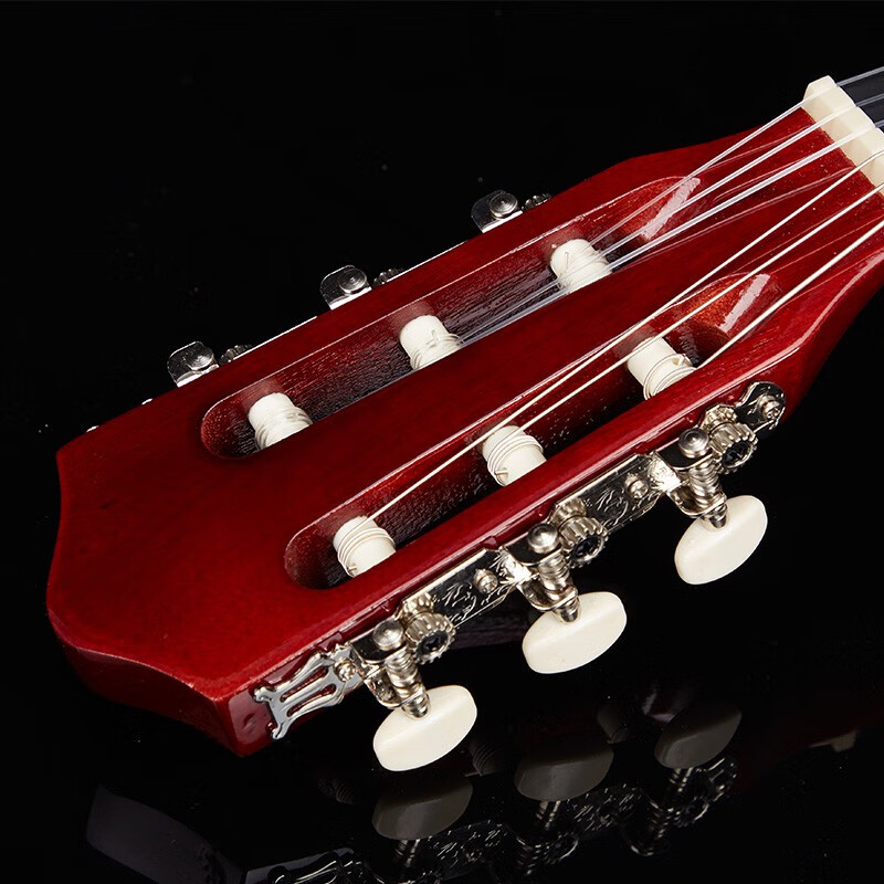 Yasateo Classical Guitar Bright Nylon Strings Beginner's Guitar Acoustic Guitar Instrument Beginner Men's and Women's Acoustic Guitar 38 inches Classical Wood Color + Gift Pack