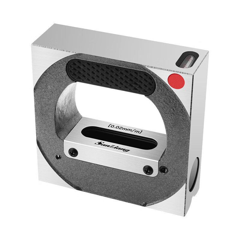 Frame level measuring ruler industrial grade machine tool balance level high precision 0.02 small bubble frame 300 frame 300mm0.02V groove