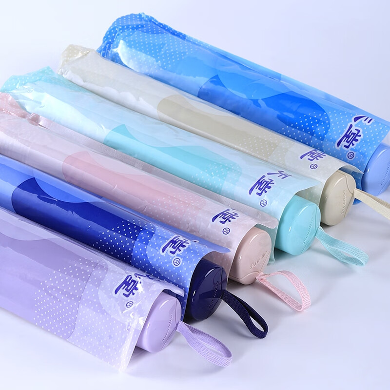 Paradise Paradise Umbrella, sunny or rainy, folding umbrella for women and men, customized advertising umbrella with printed logo, sunscreen umbrella, sunny or rainy umbrella, sunshade, navy blue (336T silver plastic model, diameter 99cm), 8 ribs