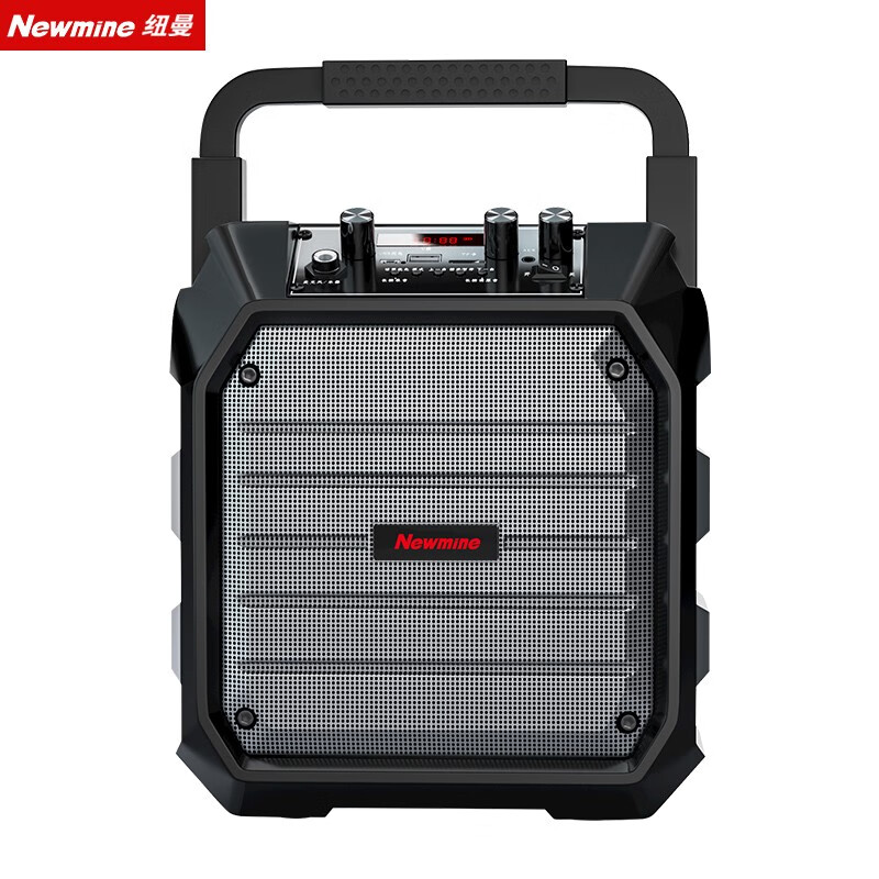 Newman k98 wireless Bluetooth speaker outdoor large volume square dance audio small home radio portable portable with microphone stall speaker double wheat version