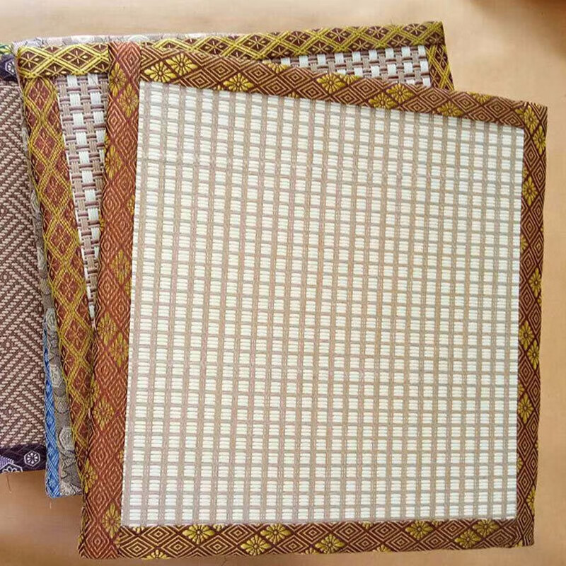 Oshima Yuda tatami mat custom-made Japanese tatami electric heating coconut palm latex mattress custom-made mat floor cushion double-sided rattan mat fabric removable and washable tata mat in stock 30cm*28cm/thickness color random hair surface + core total thickness 60mm