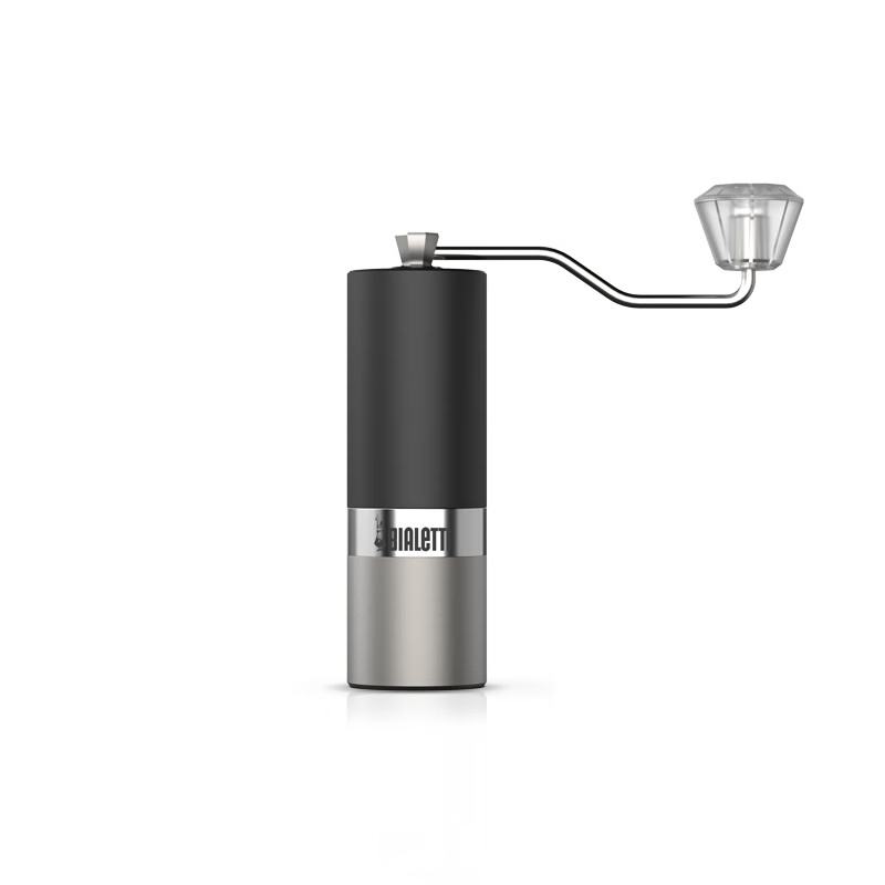 Bialetti MINO2.0 hand-cranked bean grinder, Moka pot special espresso coffee manual seven-core grinding MINO2.0 hand-cranked bean grinder (grey)