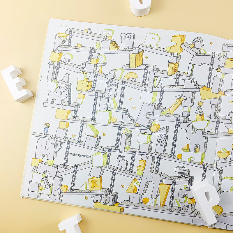 Boy's Maze (set of 2 volumes), a work by a well-known Polish illustrator and maze designer that pays homage to childhood, Waves of Flowers