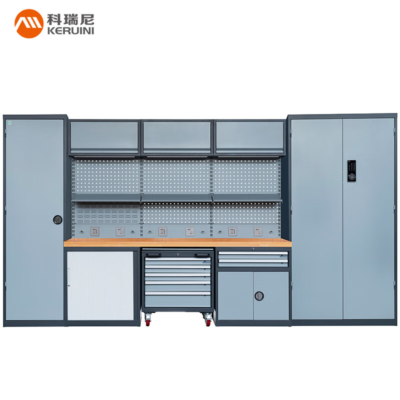 Corini heavy-duty workbench combination auto repair workstation drawer lock tool cabinet storage cabinet auto repair parts hanging plate tool storage JZ-DB39S can be customized