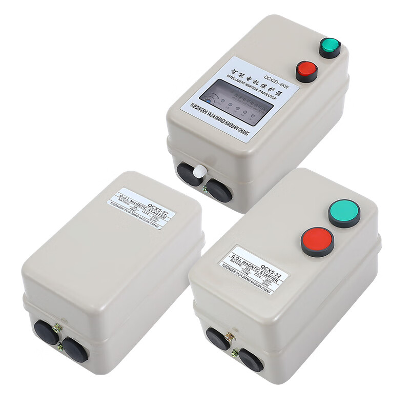 QCX5 Magnetic Starter Starter 2.2KW 4KW 5.5KW 7.5KW 11KW Motor Protection Ling Front Button 380V Motor Model 750W