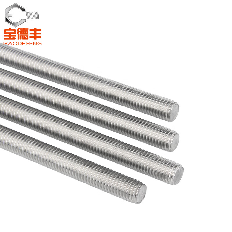 Baodefeng 201\/304 stainless steel thread screw 1 meter full thread thread screw ceiling screw M4M5M6M8M10 304 material-M24x3 meter (1 piece)