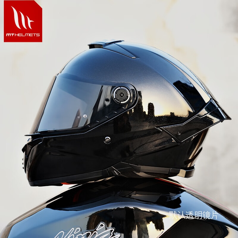 MT HELMETS helmet Spanish MT Thor 4 helmet men's winter large tail motorcycle helmet women's all-season dual-lens full-face helmet flash black (default transparent mirror) XL (recommended 57-58)