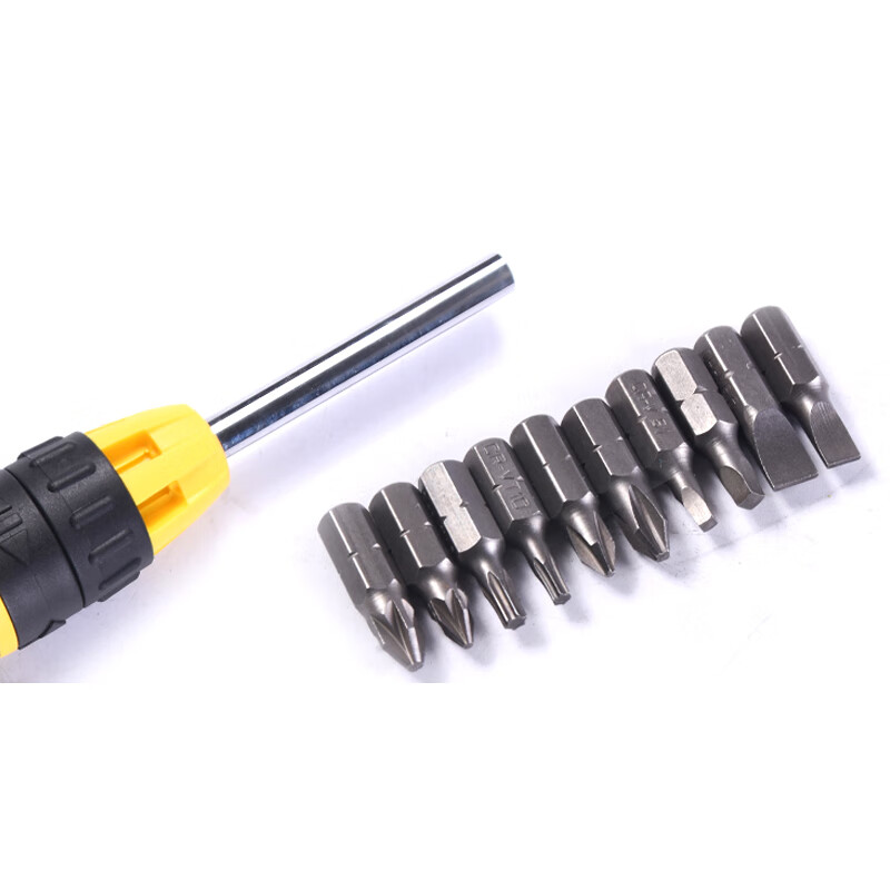 Stanley (STANLEY) 11-piece set of ratchet head screwdrivers household multi-functional cross-shaped shaped screwdriver STHT68010-8