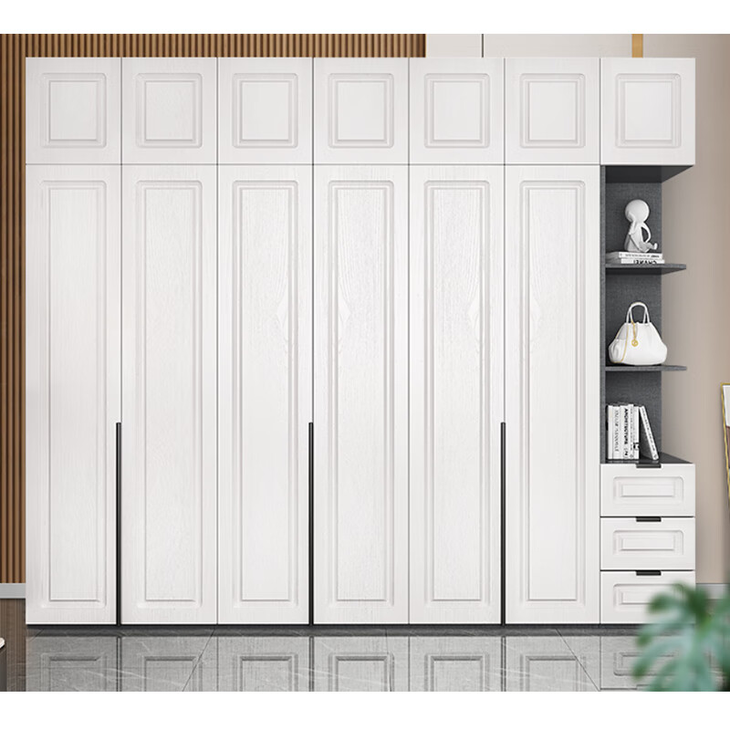 Aoyanlai all-aluminum wardrobe aluminum alloy wardrobe wardrobe all-aluminum furniture whole house custom locker aluminum cabinet home bedroom 6 doors