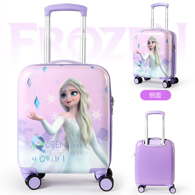 Mescal x Disney children's luggage Frozen Elsa girls trolley suitcase 16-inch birthday gift