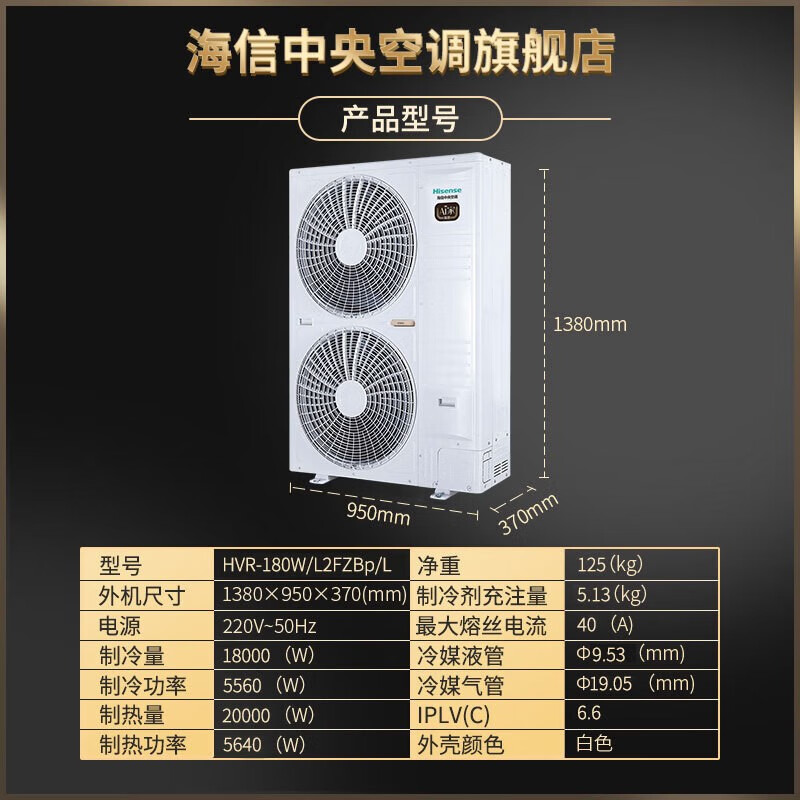 Hisense Ai home series household central air conditioner multi-split first-level energy efficiency full DC frequency conversion comes with 5G network whole-house intelligent control, large 6 horses, first-level energy efficiency 180|one to seven|110-160 1st level frequency conversion