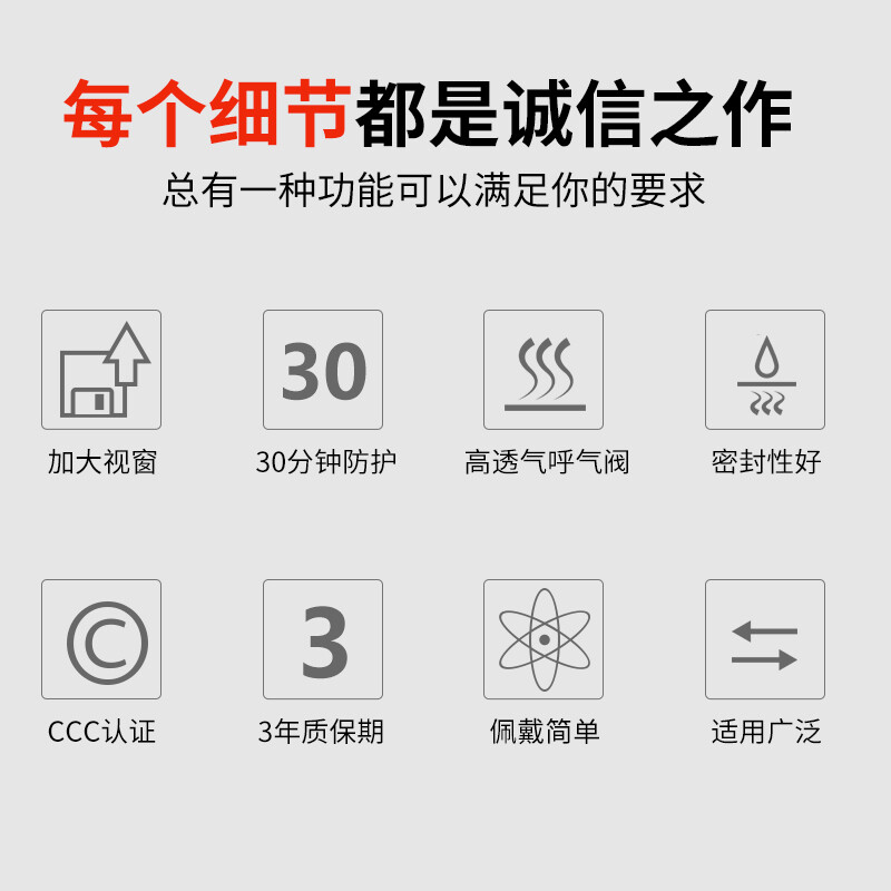 Minggu gas mask fire mask anti-smoke fire mask escape filter self-rescue respirator TZL30 CY1650