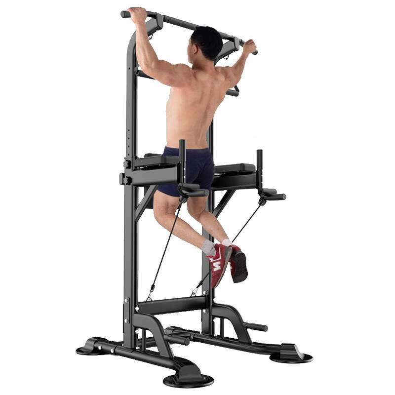 ZHENG XIN horizontal bar pull-up device home sports fitness training equipment indoor single and parallel bars adult adjustable horizontal bar 045 multi-function model - black