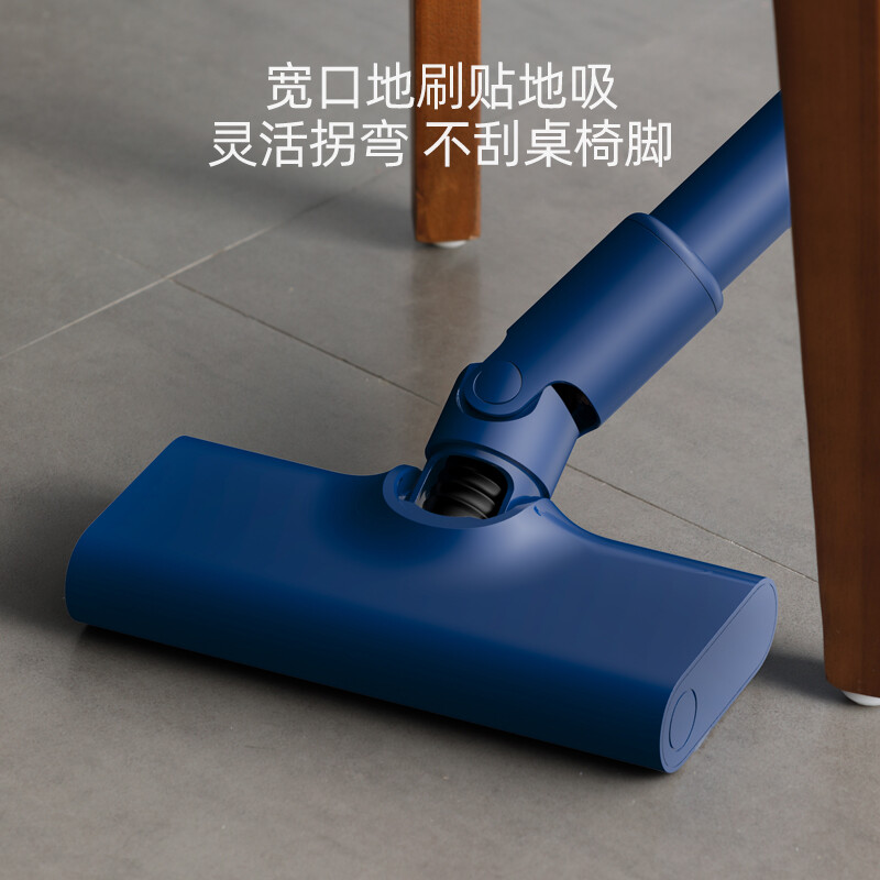 Deerma DX1000 vacuum cleaner household upright handheld vacuum cleaner wired lightweight powerful high-power vacuum cleaner two-in-one pet sapphire blue