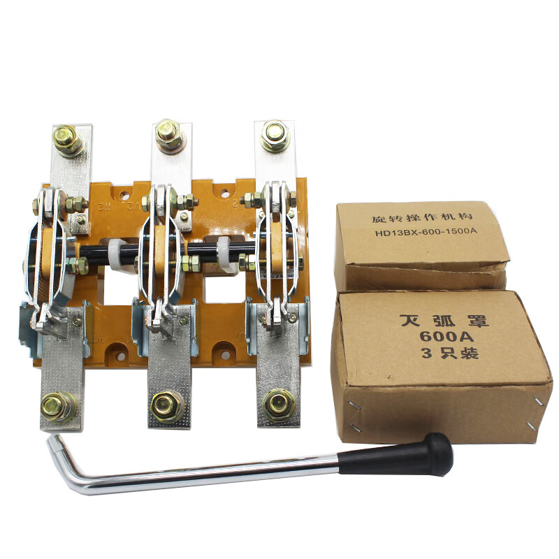 Shanghai People's HD13BX-600/31 single-throw rotary knife switch isolation switch central GGD knife 600A HD13BX-600/31 copper