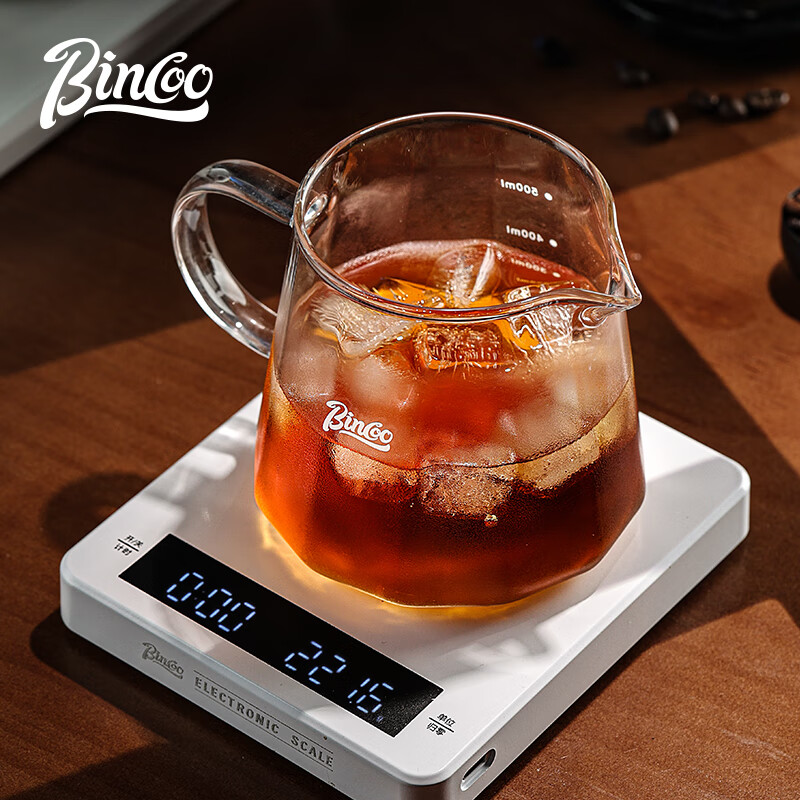 Bincoo coffee sharing pot glass hand-brewed coffee set with scale v60 filter cup hanging ear coffee cup