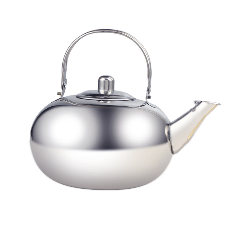 Chunshang Porcelain Wine Boiler Thickened Stainless Steel Hot Wine Pot Yellow Wine Warmer Household Wine Exquisite Pot Boiling Wine Pot Stewing Rice 14cm Exquisite Pot 1L Silver Suitable for 2-3 People