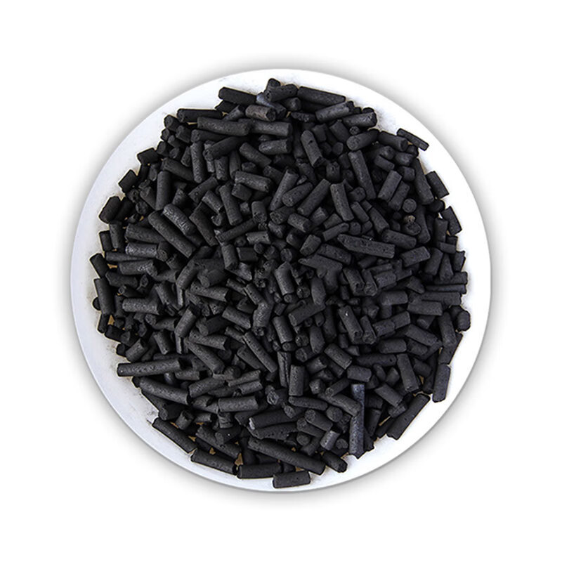 800 iodine value activated carbon bulk industrial waste gas wastewater VOCS treatment columnar coconut shell water purification particles adsorbed carbon coal quality columnar 8.0mm/catties