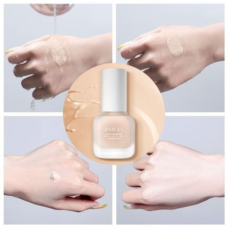Image-beautiful, translucent liquid foundation that naturally covers blemishes without makeup. It moisturizes, brightens, and evens skin tone. It’s not easy to remove makeup.