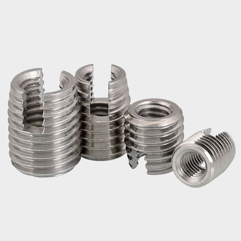 Bingneng 303 stainless steel 302 type self-tapping braces self-tapping screw sleeve slotted embedded thread protective sleeve installation tool carbon steel self-tapping braces installation tool M6.0 1 piece